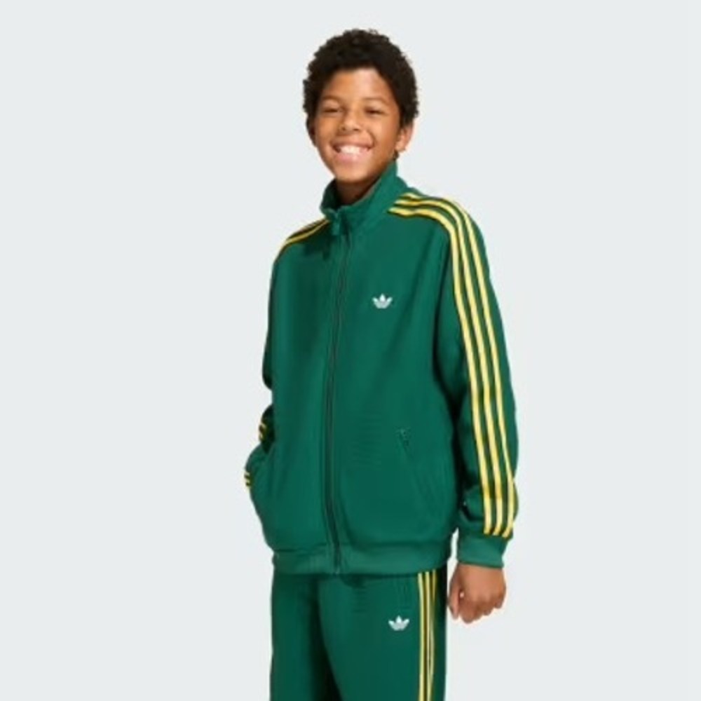Adidas Originals Kids Firebird Track Suit Green Yellow XL KD7821 KD7827 NEW